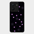 Floral Night Glass Case Cover For Vivo Y36