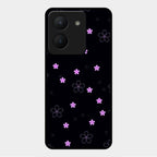 Floral Night Glass Case Cover For Vivo Y36