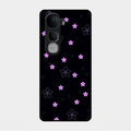 Floral Night Glass Case Cover For Vivo Y400 Pro 5G