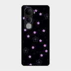 Floral Night Glass Case Cover For Vivo Y400 Pro 5G