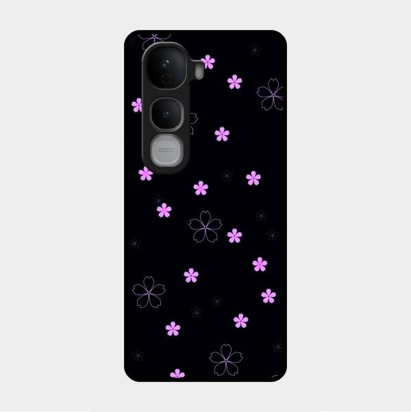 Floral Night Glass Case Cover For Vivo Y400 Pro 5G