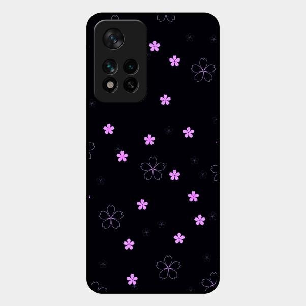 Floral Night Glass Case Cover For Xiaomi 11I 5G