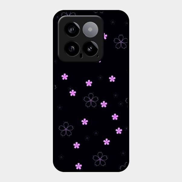 Floral Night Glass Case Cover For Xiaomi 14 5G