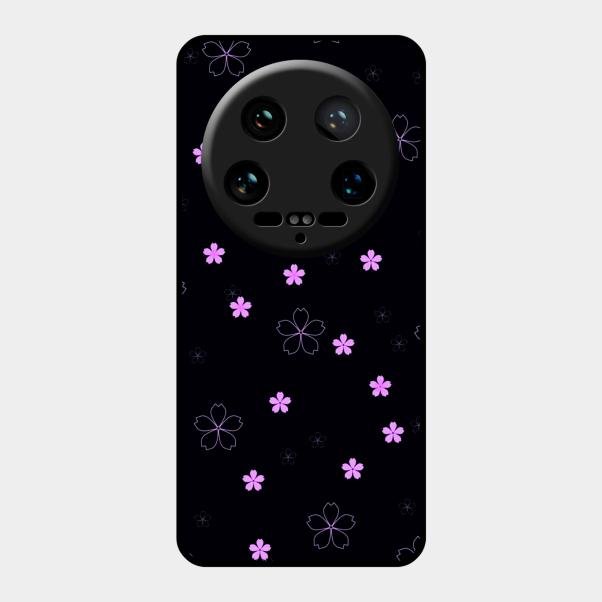 Floral Night Glass Case Cover For Xiaomi 14 Ultra