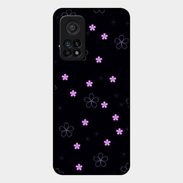 Floral Night Glass Case Cover For Xiaomi Mi 10T Pro 5G
