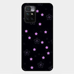 Floral Night Glass Case Cover For Xiaomi Redmi 10 Prime