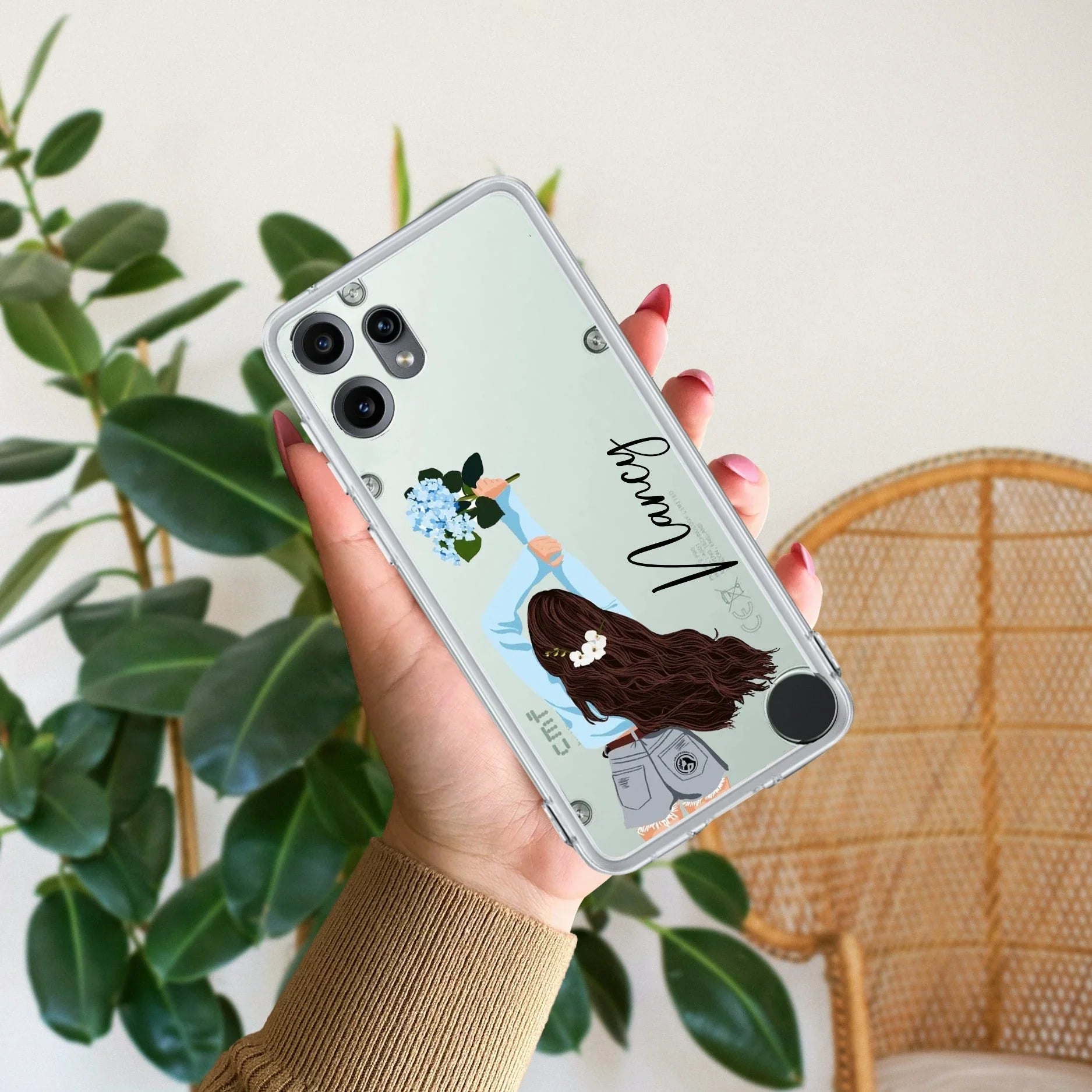 Flower Fusion Customize Transparent Silicon Case For Nothing - ShopOnCliQ