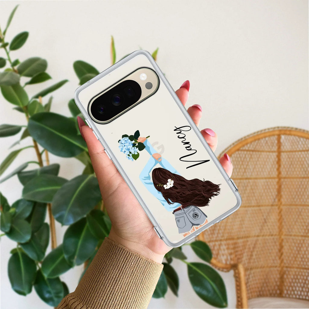 Flower Fusion Customize Anti Yellow Case For Google Pixel 10 Pro