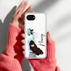 Flower Fusion Customize Anti Yellow Clear Case For iPhone 16e