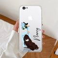 Flower Fusion Customize Transparent Silicon Case For iPhone 7 / iPhone 8 / iPhone Se 2020