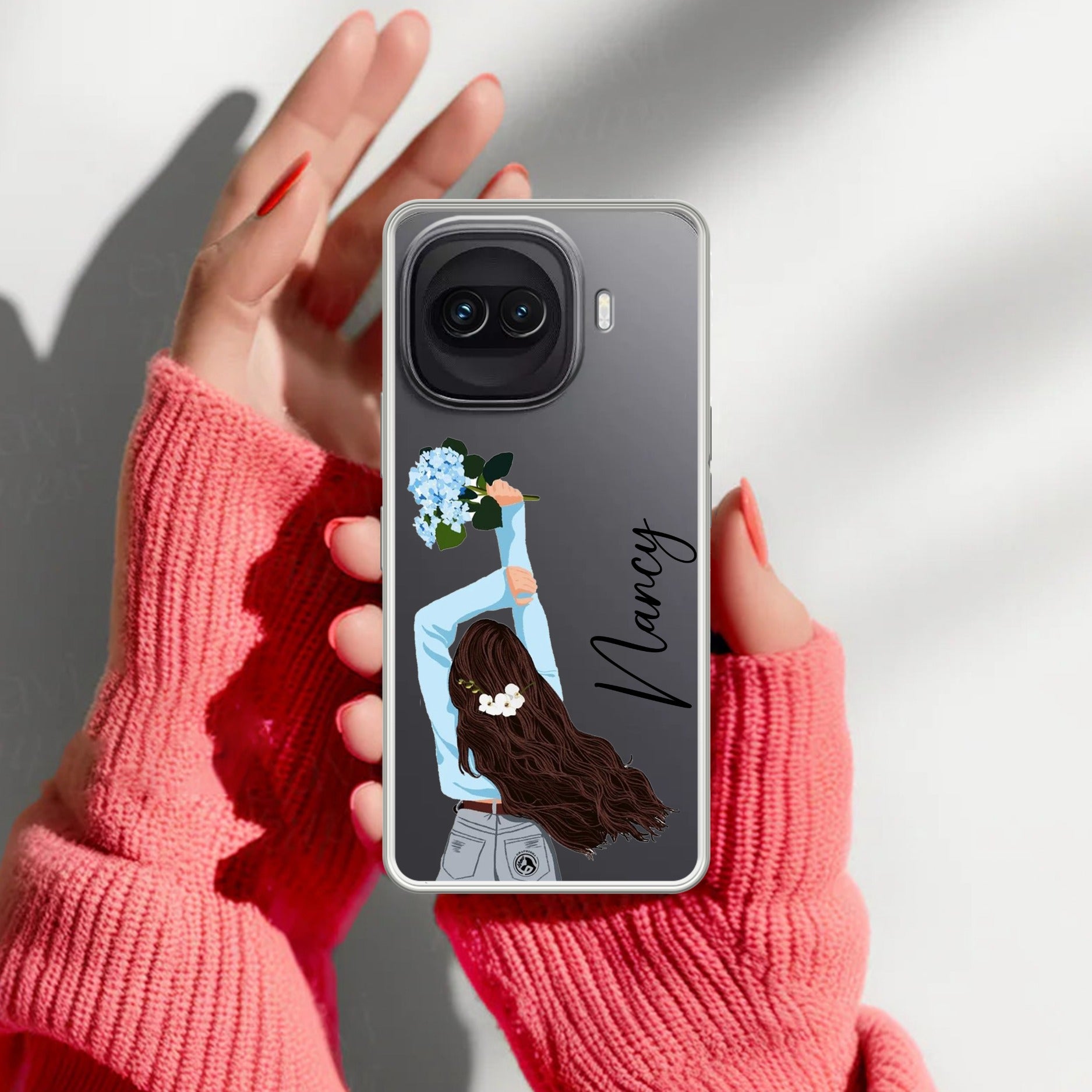 Flower Fusion Customize Transparent Silicon Case For iQOO 15R 5G