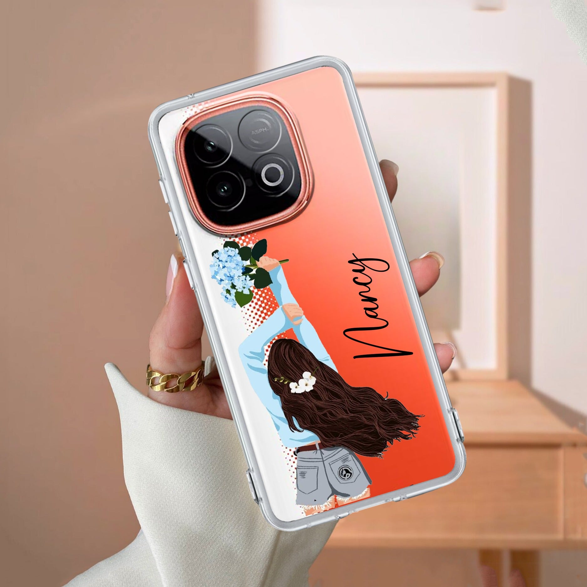 Flower Fusion Customize Transparent Silicon Case For iQOO Neo 10 5G