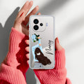 Flower Fusion Customize Transparent Silicon Case For iQOO Neo 10R 5G
