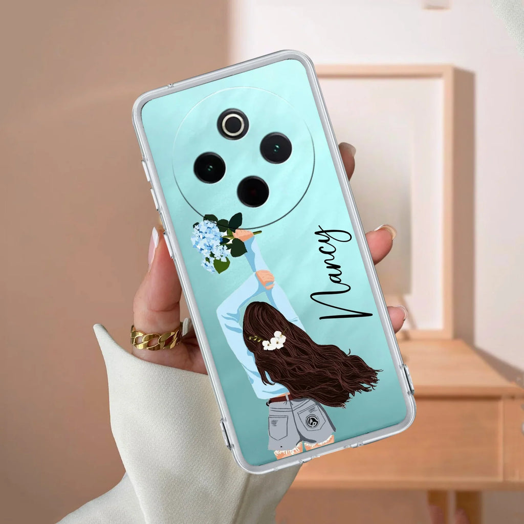 Flower Fusion Customize Transparent Silicon Case For iQOO Z10 5G