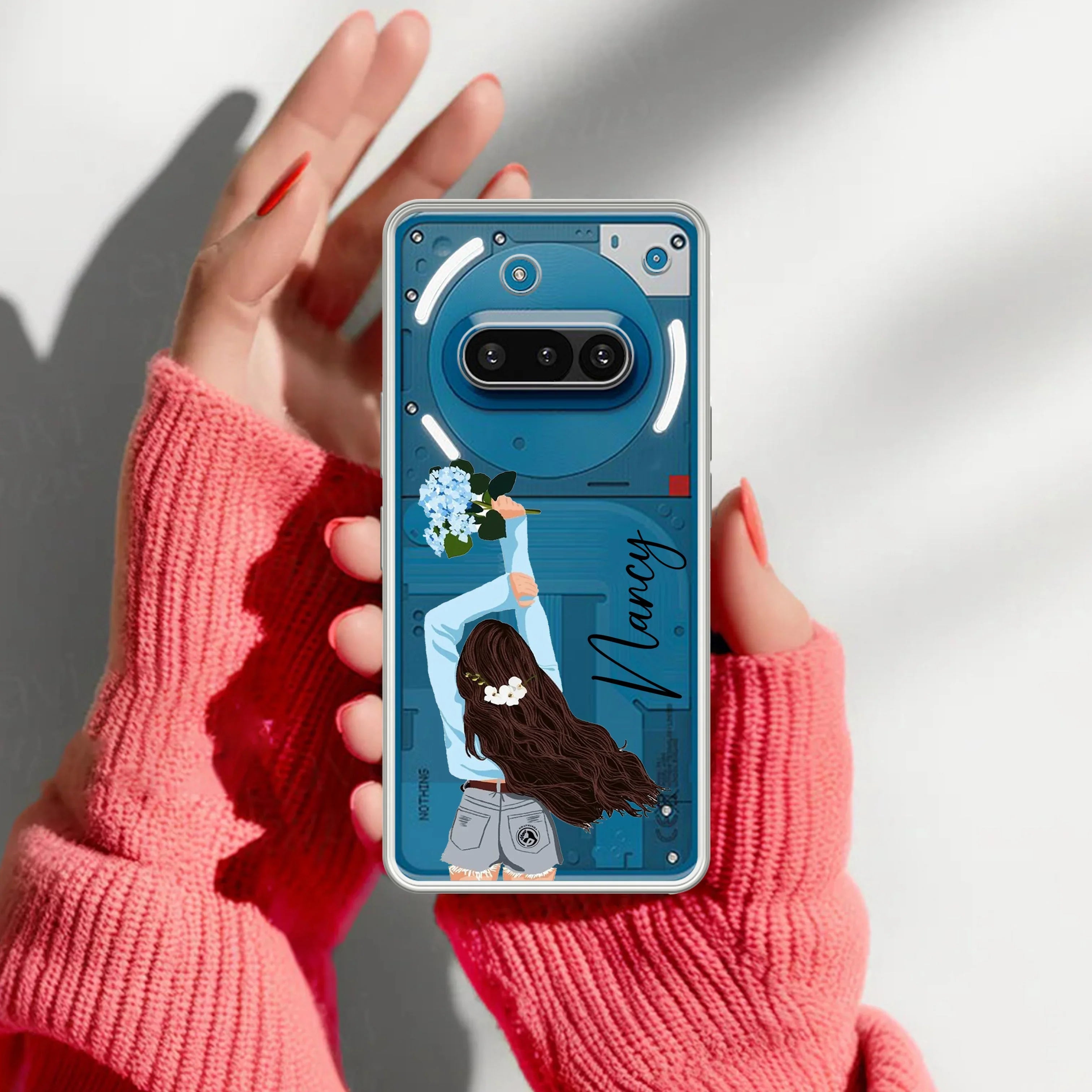 Flower Fusion Customize Transparent Silicon Case For Nothing - ShopOnCliQ