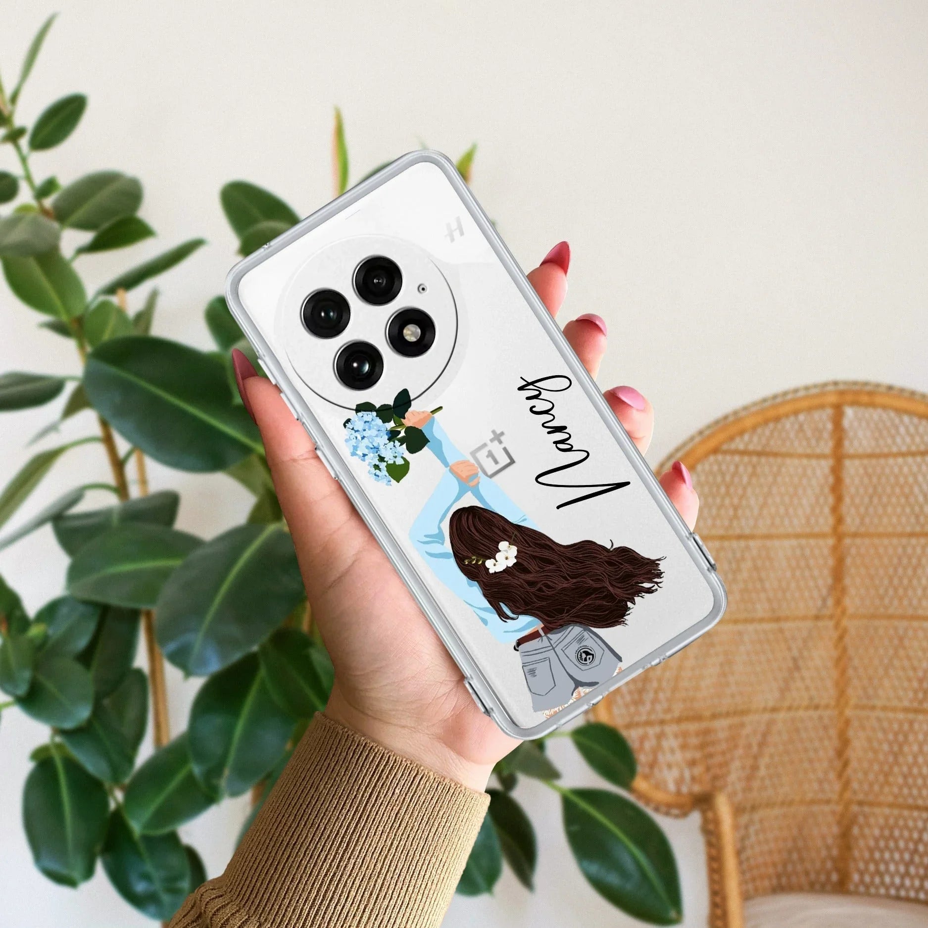 Flower Fusion Customize Transparent Silicon Case For OnePlus - ShopOnCliQ