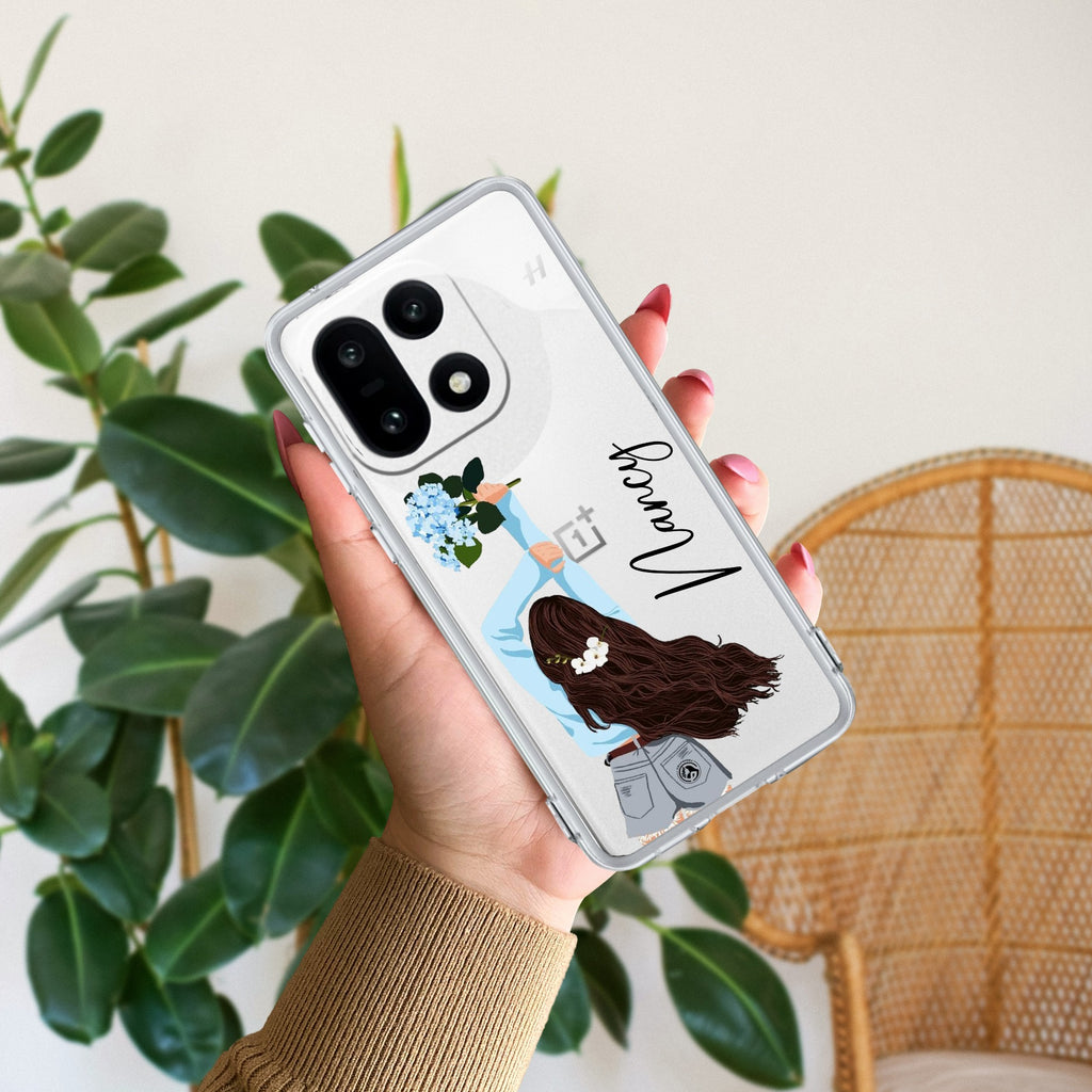 Flower Fusion Customize Anti Yellow Case For OnePlus 15 5G