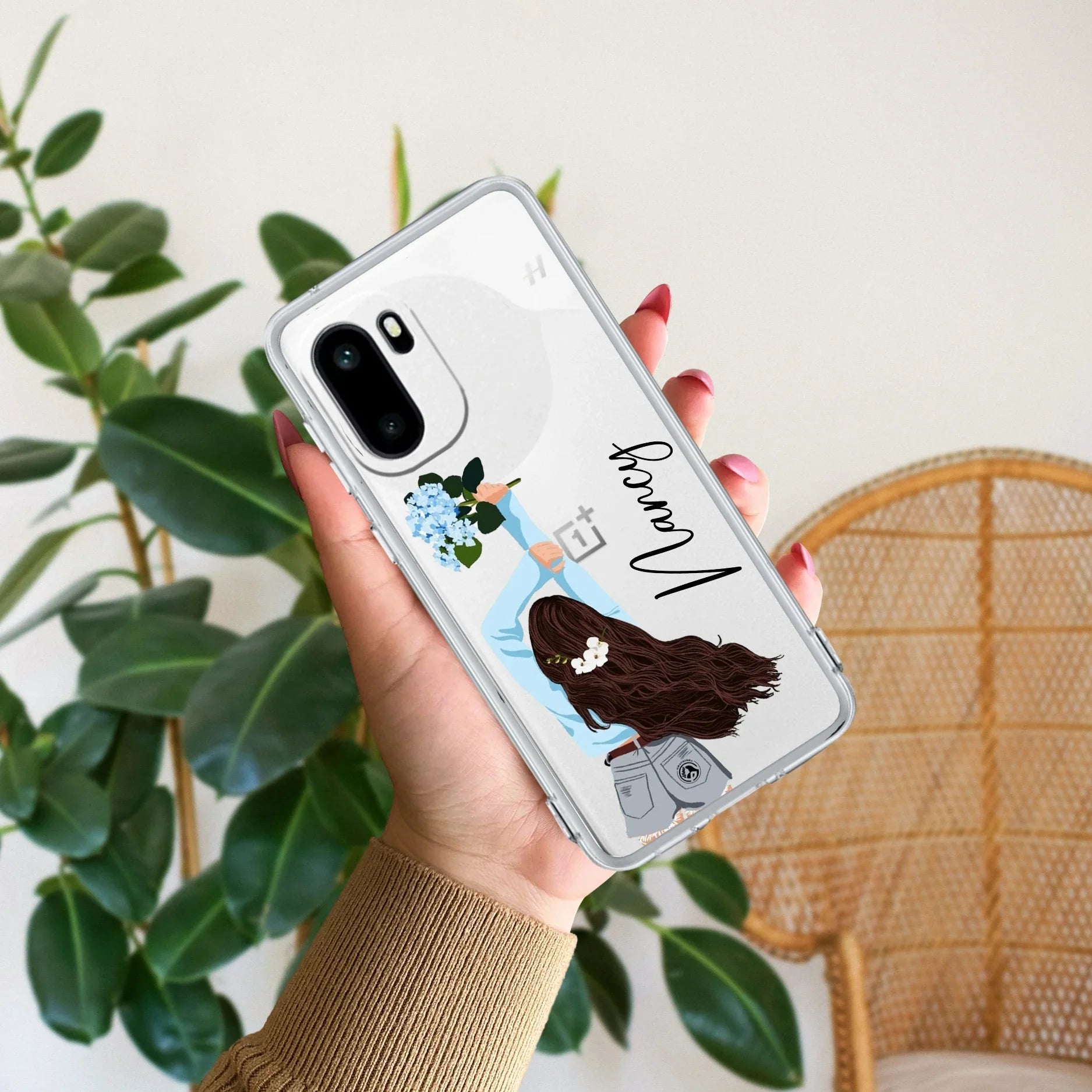 Flower Fusion Customize Transparent Silicon Case For OnePlus - ShopOnCliQ