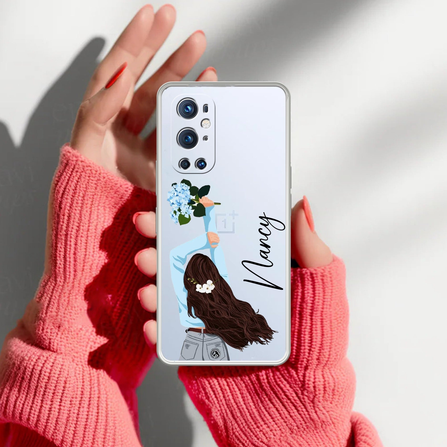 Flower Fusion Customize Transparent Silicon Case For OnePlus