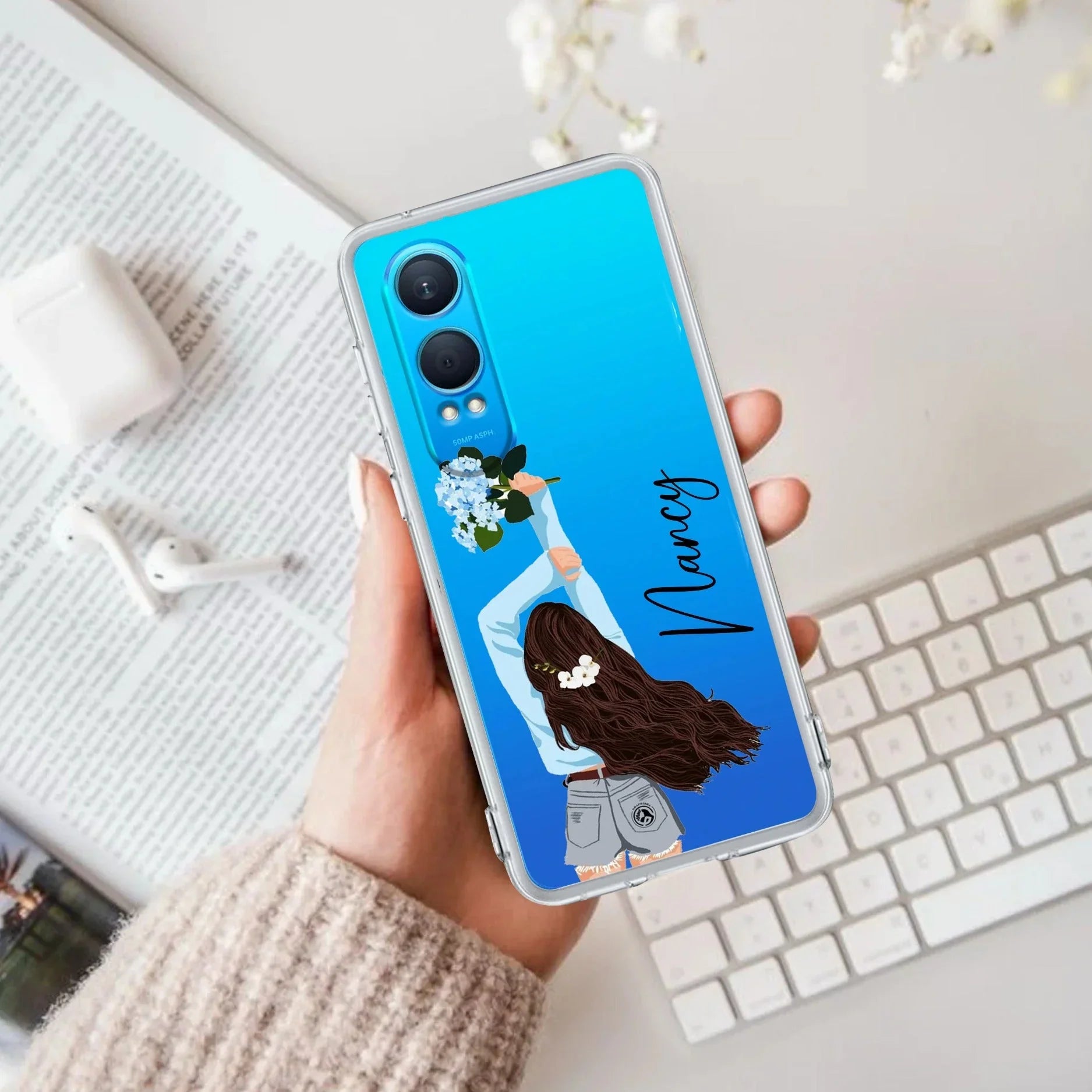 Flower Fusion Customize Transparent Silicon Case For OnePlus - ShopOnCliQ