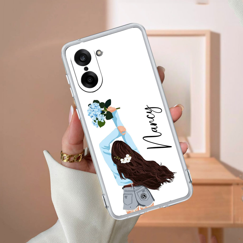 Flower Fusion Customize Anti Yellow Case For OnePlus Nord CE5 5G