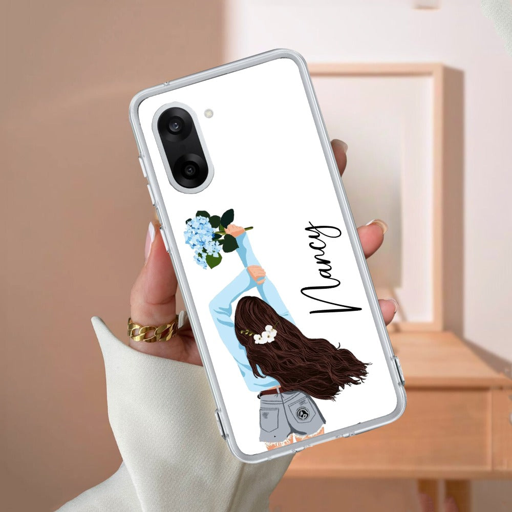 Flower Fusion Customize Transparent Silicon Case For OnePlus