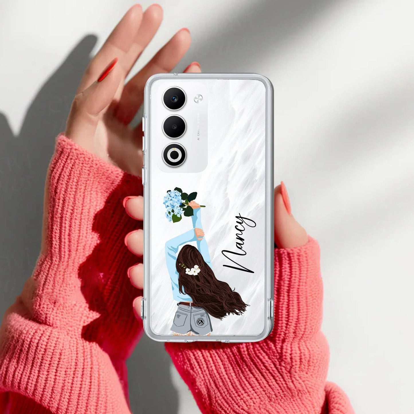 Flower Fusion Customize Transparent Silicon Case For Oppo - ShopOnCliQ