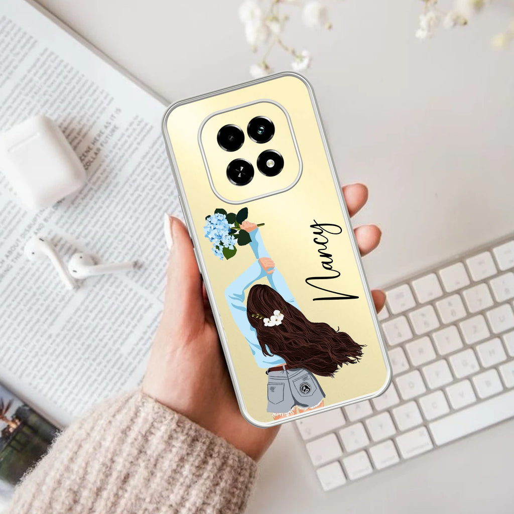 Flower Fusion Customize Anti Yellow Case For Oppo F29 5G
