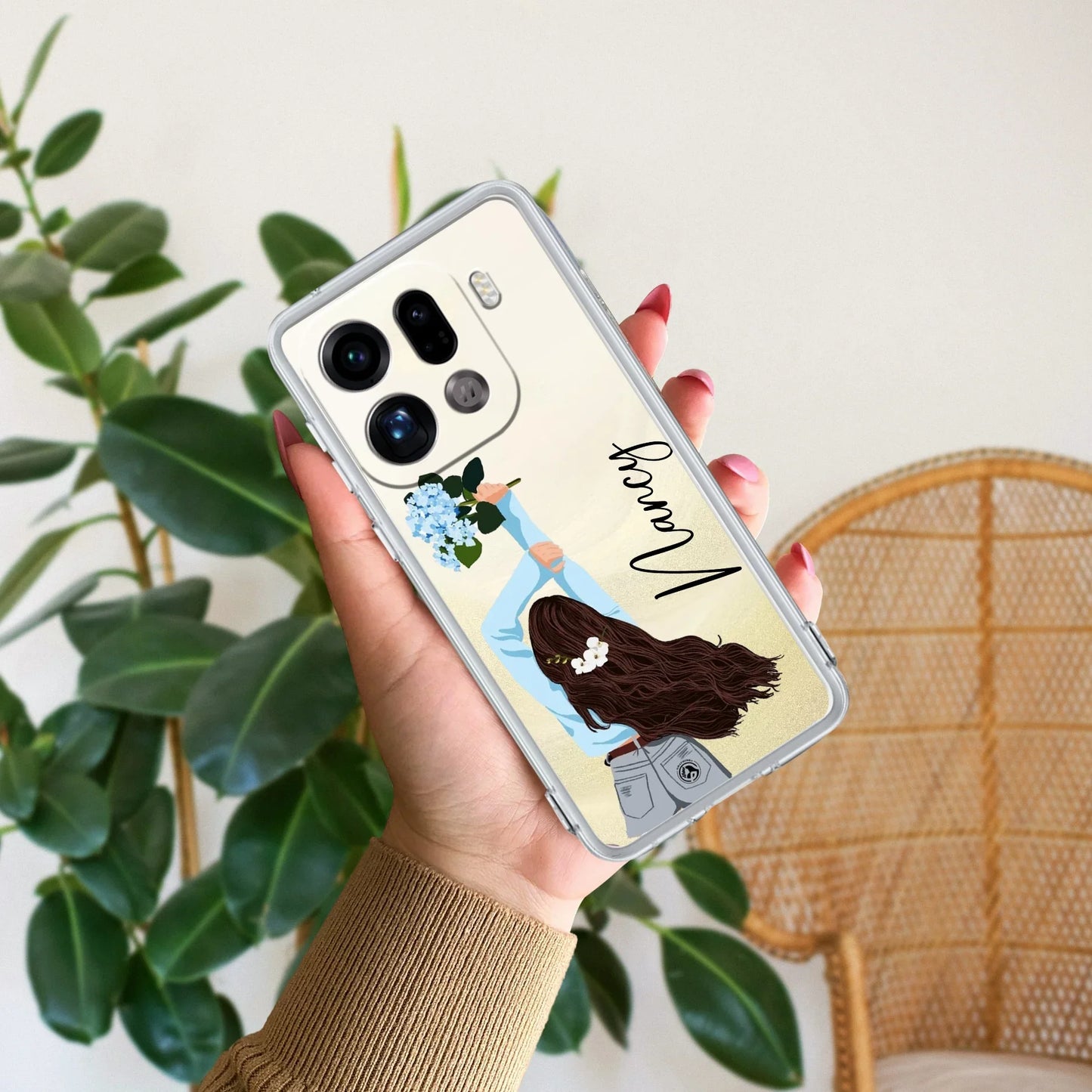 Flower Fusion Customize Transparent Silicon Case For Oppo - ShopOnCliQ