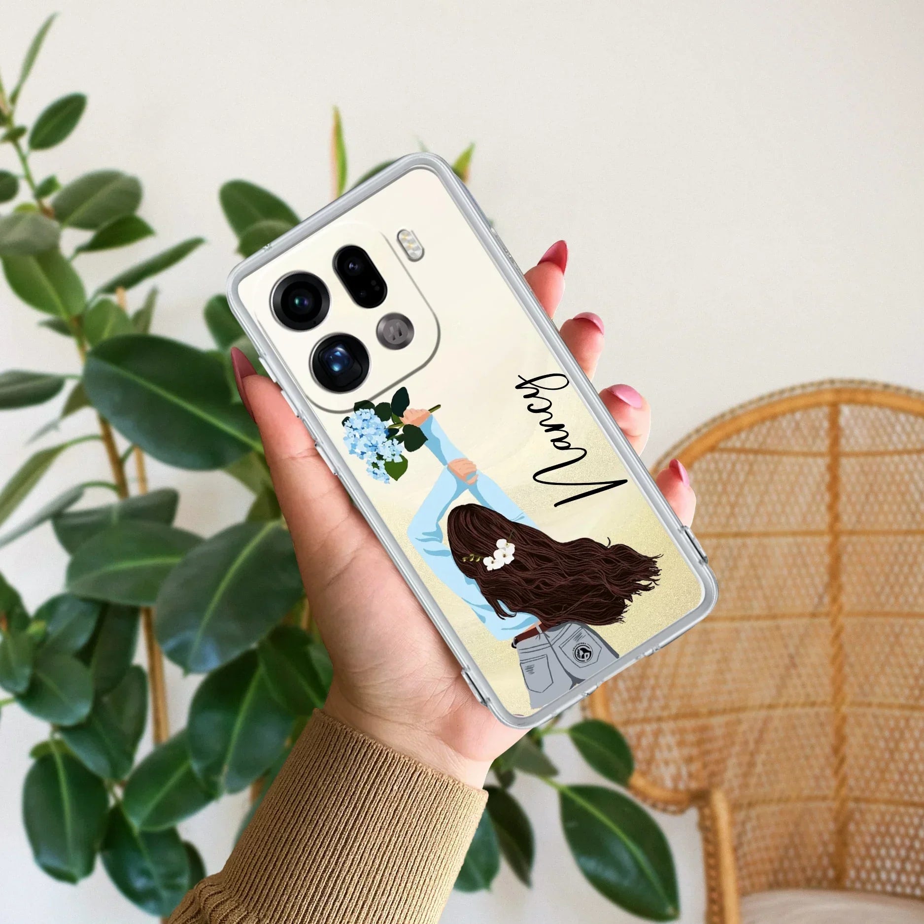 Flower Fusion Customize Anti Yellow Case For Oppo Find X9 Pro 5G