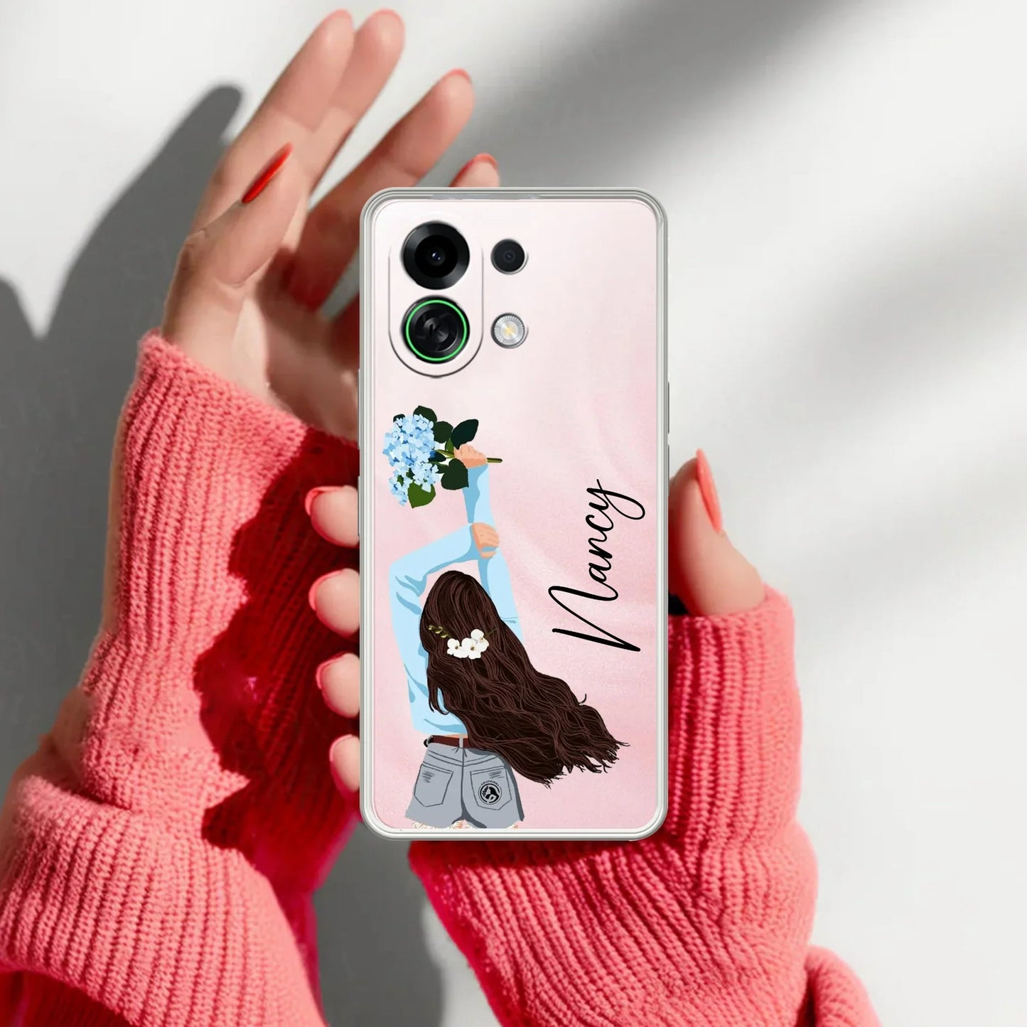 Flower Fusion Customize Transparent Silicon Case For Oppo - ShopOnCliQ