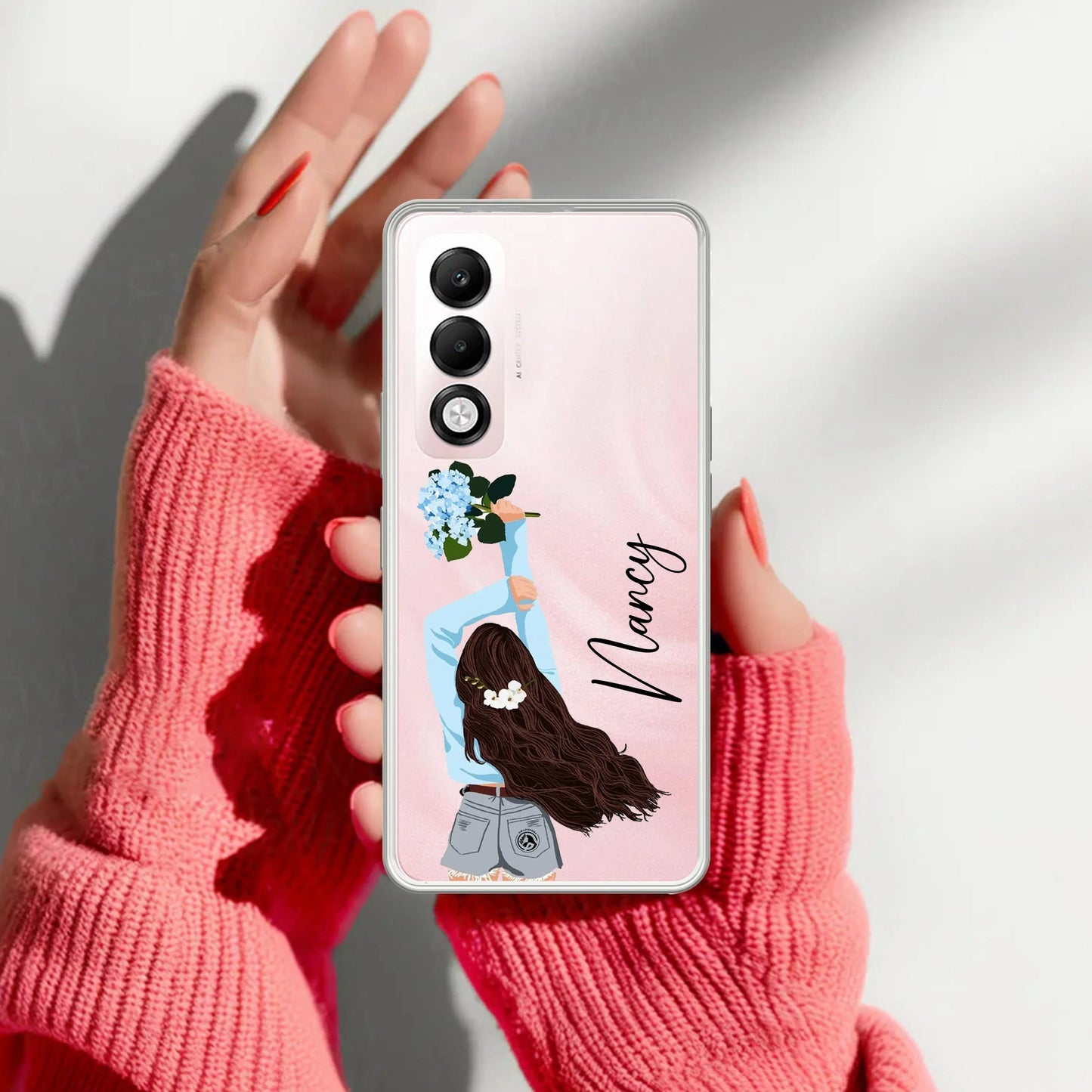 Flower Fusion Customize Transparent Silicon Case For Oppo - ShopOnCliQ