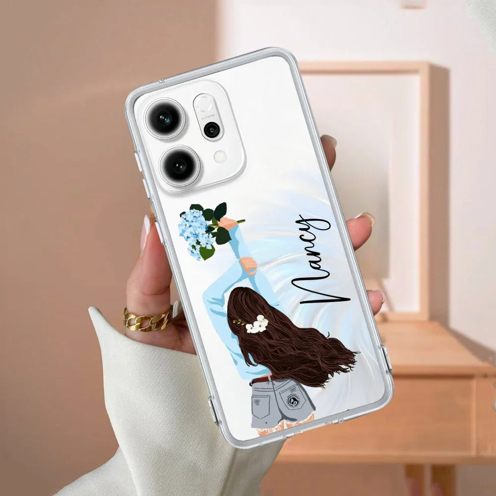 Flower Fusion Customize Transparent Silicon Case For Oppo - ShopOnCliQ