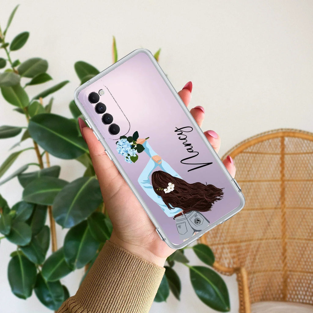 Flower Fusion Customize Anti Yellow Case For Oppo Reno 4 Pro