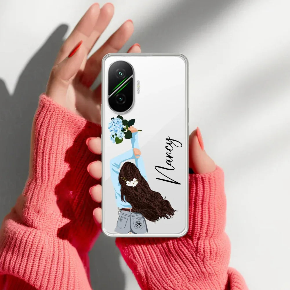 Flower Fusion Customize Transparent Silicon Case For Poco - ShopOnCliQ