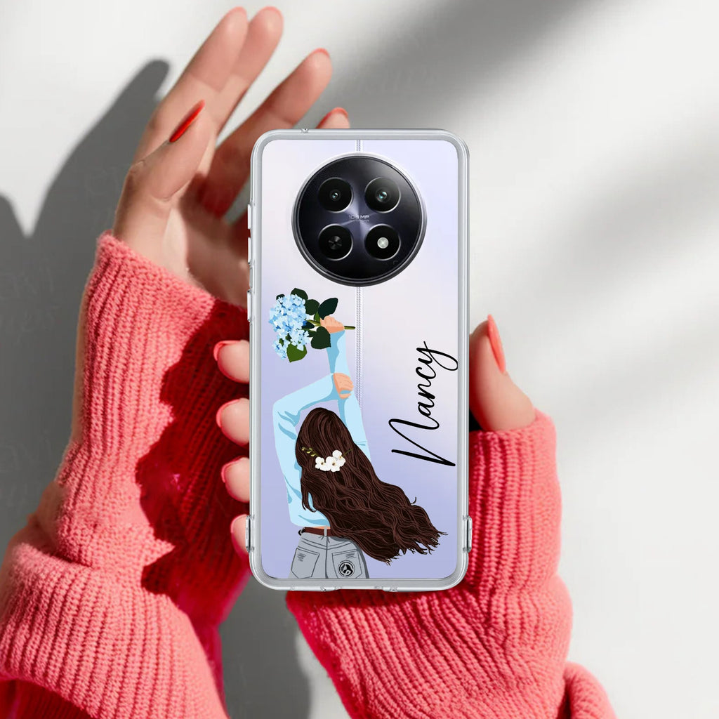 Flower Fusion Customize Transparent Silicon Case For Realme P4 Pro 5G