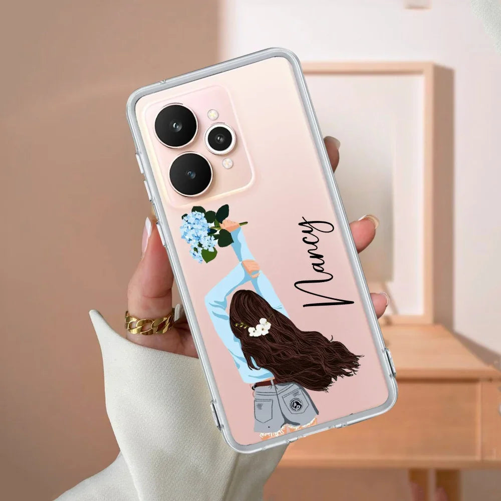 Flower Fusion Customize Transparent Silicon Case For Realme/Narzo - ShopOnCliQ