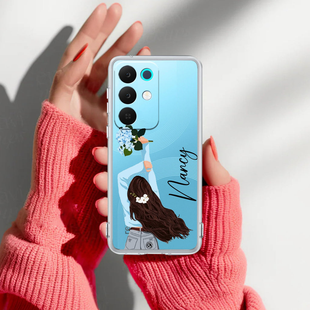 Flower Fusion Customize Anti Yelllow Case For Realme 15X 5G