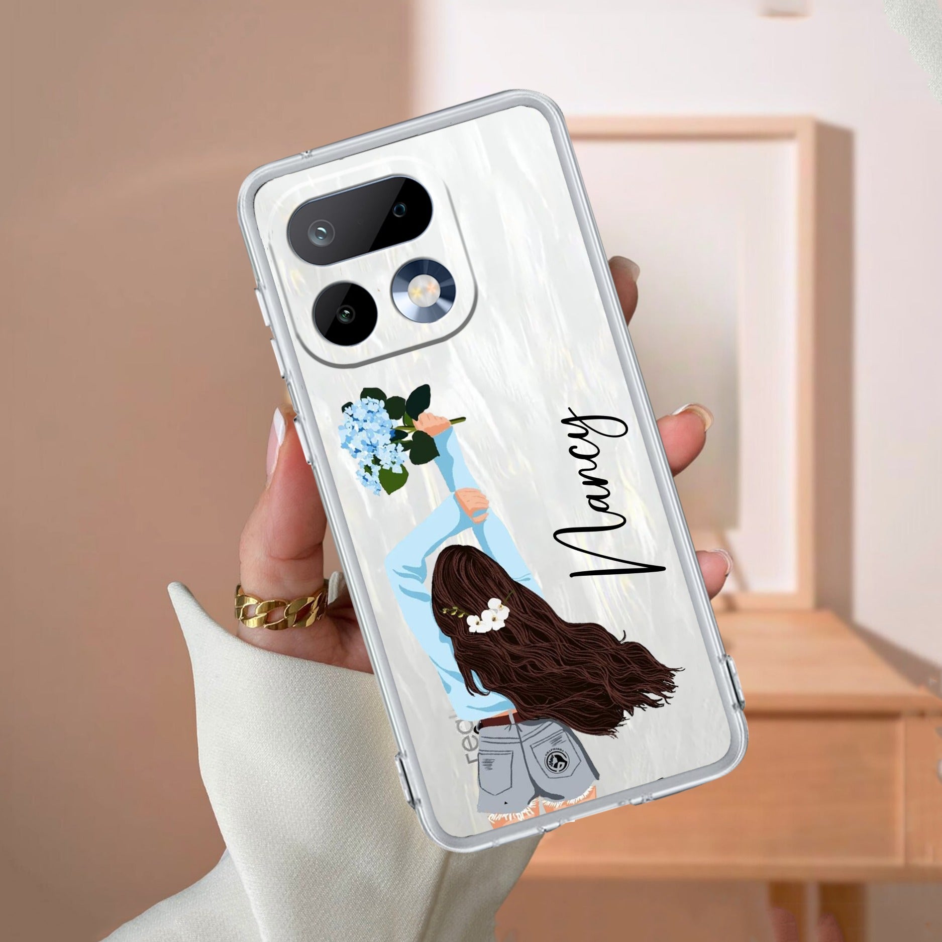 Flower Fusion Customize Anti Yelllow Case For Realme 16 Pro 5G