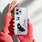 Flower Fusion Customize Transparent Silicon Case For Redmi 12 4G