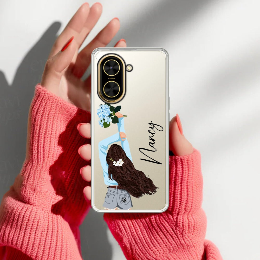 Flower Fusion Customize Transparent Silicon Case For Poco