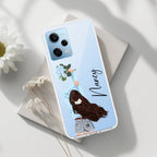 Flower Fusion Customize Transparent Silicon Case For Redmi Note 12 5G