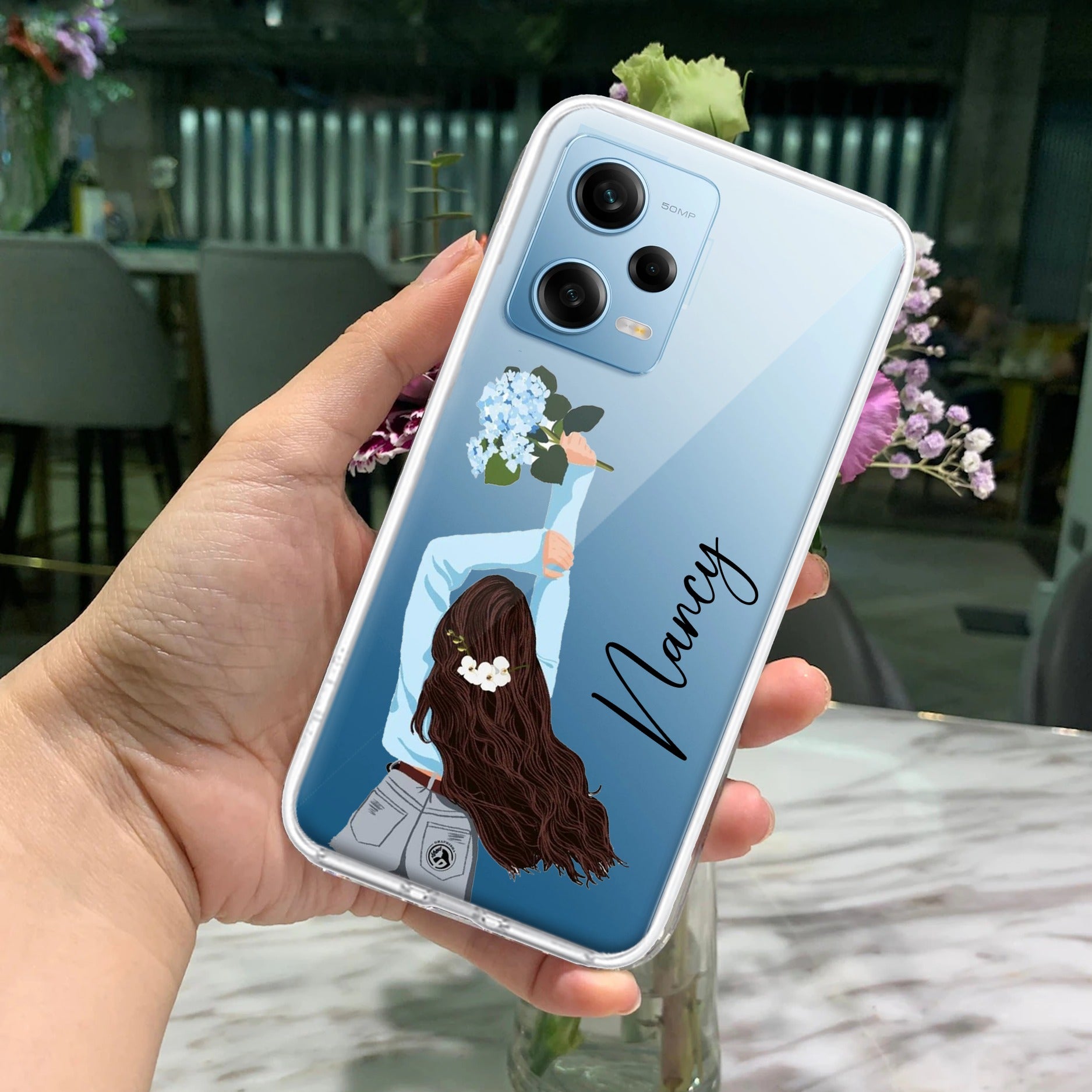 Flower Fusion Customize Transparent Silicon Case For Redmi/Xiaomi