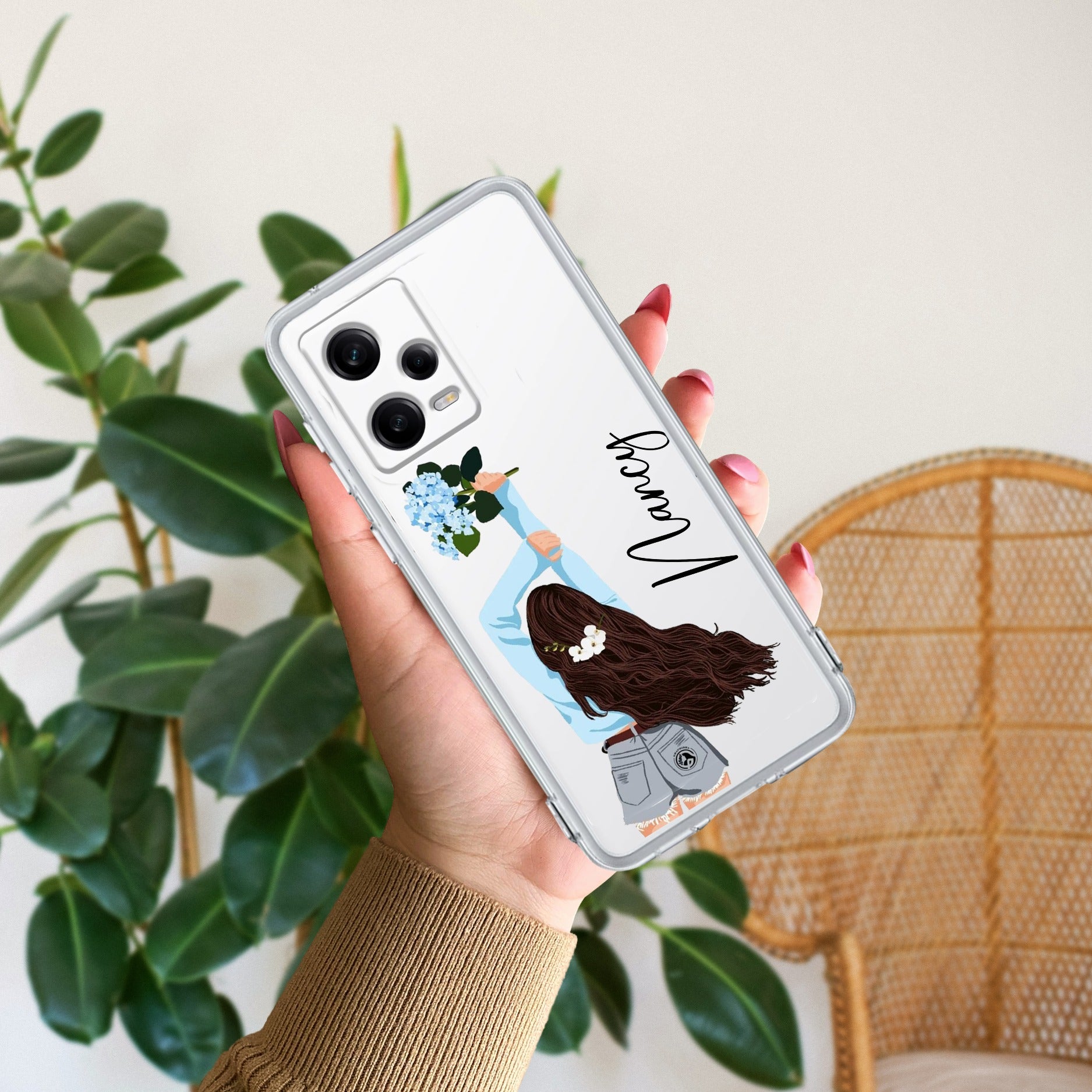 Flower Fusion Customize Transparent Silicon Case For Redmi/Xiaomi
