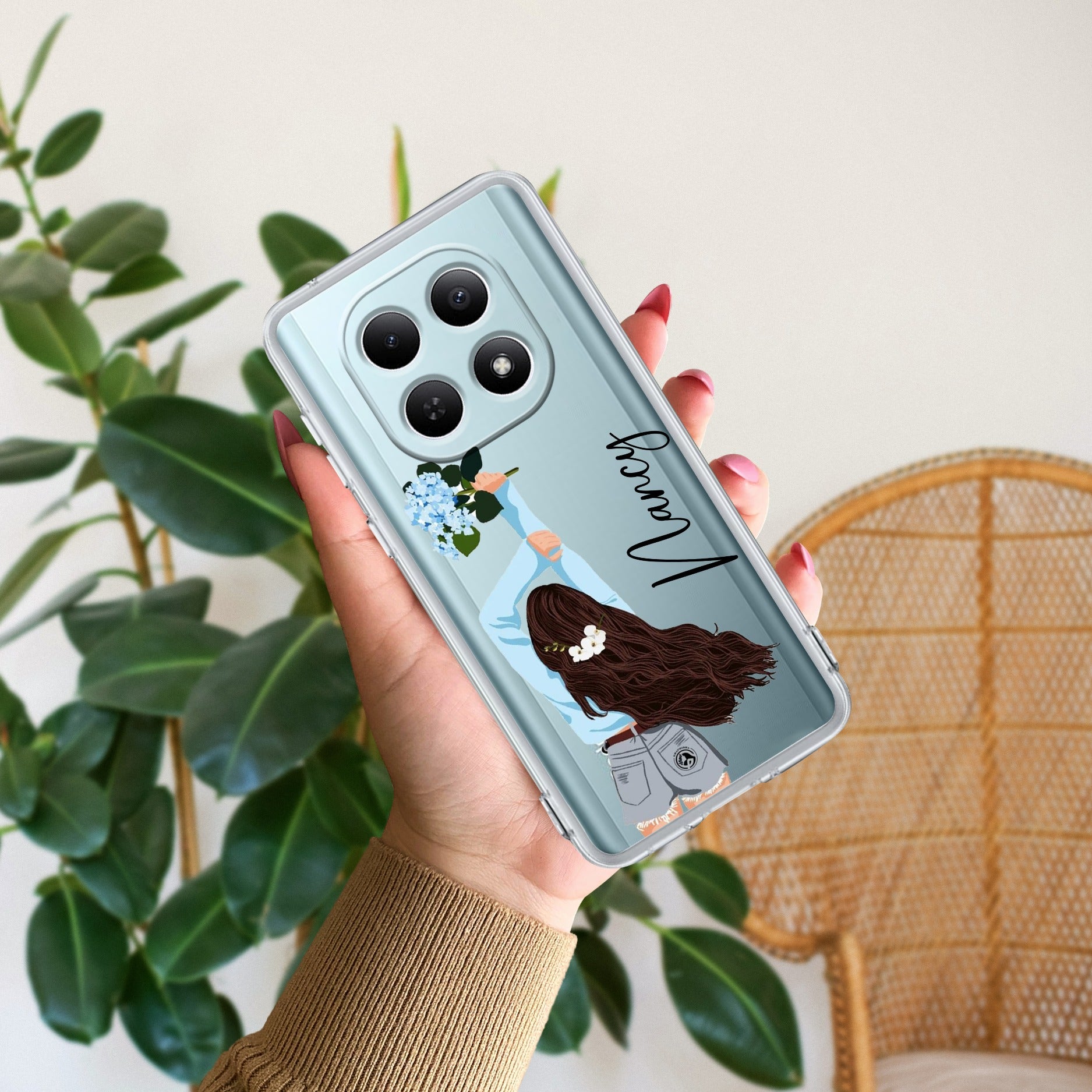 Flower Fusion Customize Transparent Silicon Case For Redmi/Xiaomi
