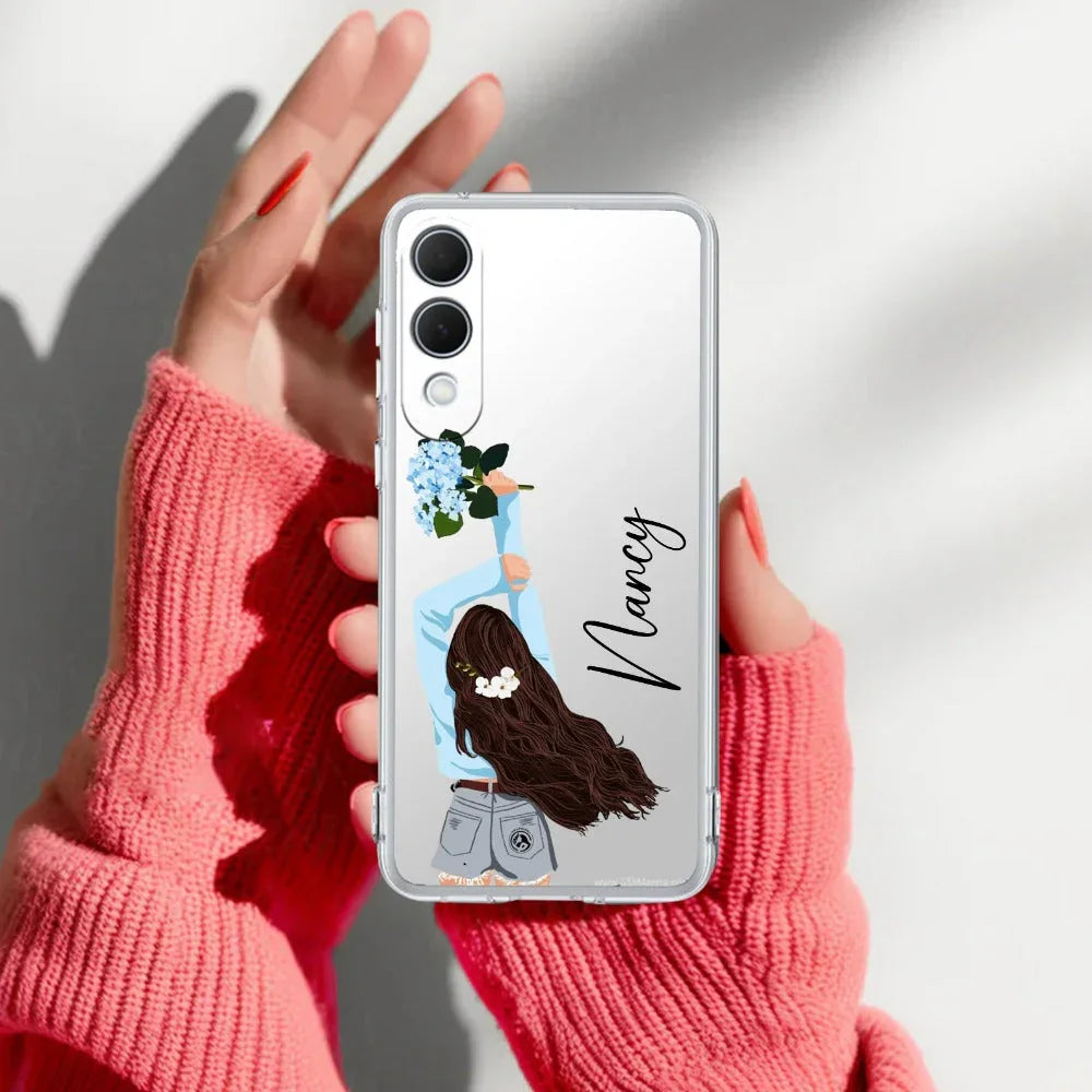 Flower Fusion Customize Transparent Silicon Case For Samsung - ShopOnCliQ