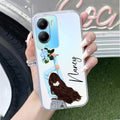 Flower Fusion Customize Transparent Silicon Case For Vivo T2x 5G