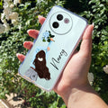 Flower Fusion Customize Transparent Silicon Case For Vivo V30e 5G