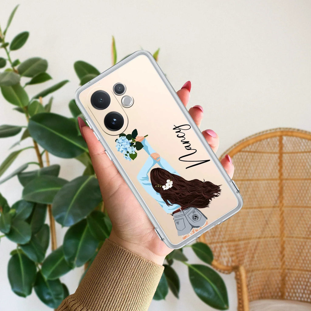 Flower Fusion Customize Anti Yellow Case For Vivo X200 FE