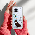 Flower Fusion Customize Anti Yellow Case For Vivo X90 5G